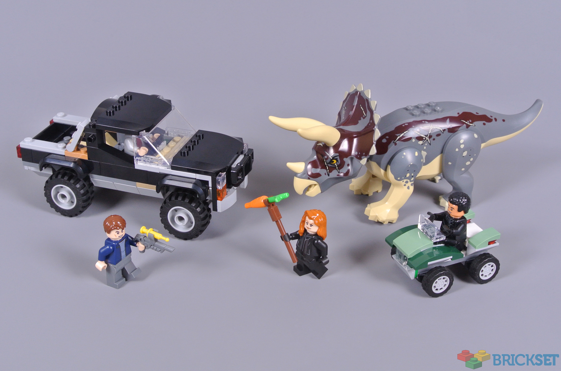 Lego 76950 Triceratops Pick Up Truck Ambush Review Brickset 2740